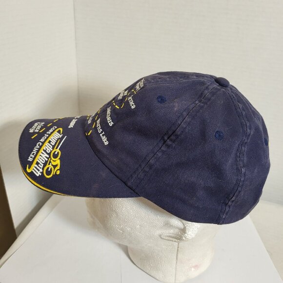 TOUR de North BC CANADA Cancer Hat Strapback Baseball Vintage 90s Cap Dad - Picture 3 of 9
